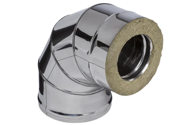 Ferrum HF сэндвич-колено 90&deg; (430/0,8мм + нерж.) Ф250х350