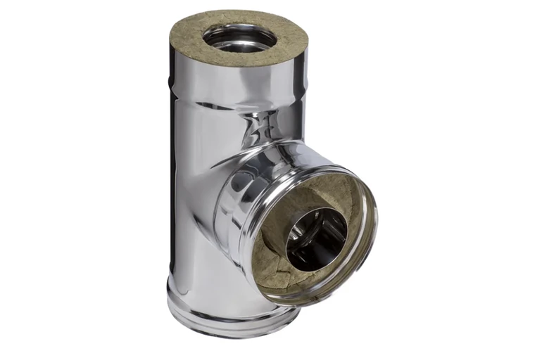 Ferrum HF сэндвич-тройник 90 (430/0,8мм + нерж.) Ф250х350