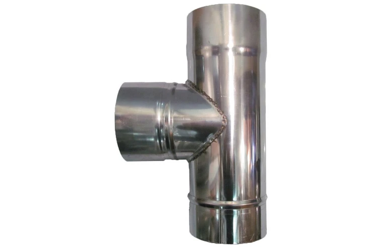 Тройник одностенный 90&deg; Феролайф (430/1мм) ф120