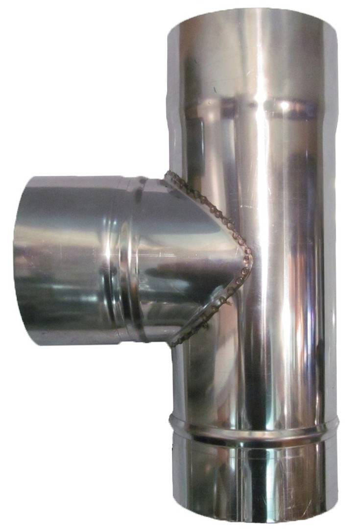 Тройник одностенный 90° Феролайф (430/1мм) ф120 - 0min