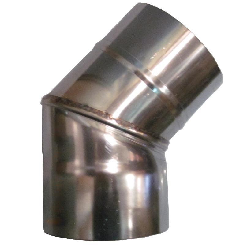 Отвод одностенный  45°   Феролайф (430/1мм) ф120 - 0min