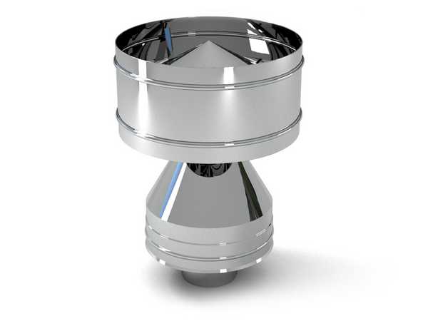 Зонт-оголовок с дефлектором Феролайф ф120 х 220 - 1min