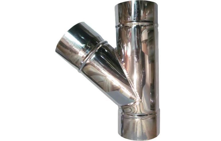 Тройник одностенный 45&deg; Феролайф (430/1мм) ф120