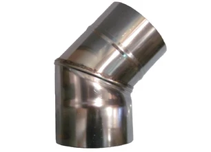 Отвод одностенный  45°   Феролайф (430/1мм) ф140