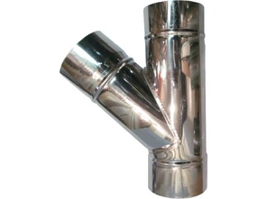 Тройник одностенный 45° Феролайф (430/1мм) ф140