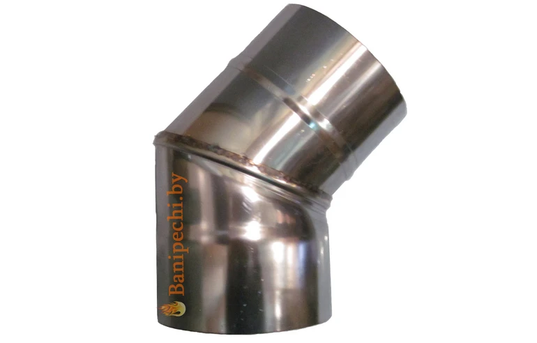 Отвод одностенный  45&deg;   Феролайф (430/0,5мм) ф120