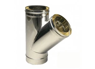 Сэндвич-тройник 45° Феролайф (430/0,5мм) ф120 х 220