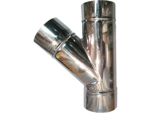 Тройник одностенный 45° Феролайф (430/0,5мм) ф140