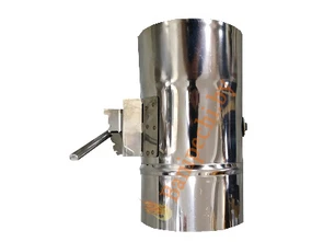 Шибер поворотный с фиксатором Феролайф (304/1мм) ф115