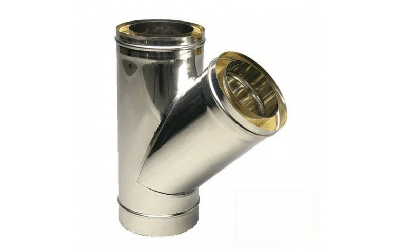 Сэндвич-тройник 45&deg; Феролайф (304/0,5мм) ф115 х 200