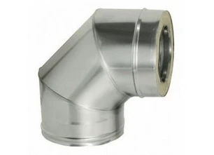 Сэндвич-отвод  90° Феролайф (304/1мм) ф115 х 215