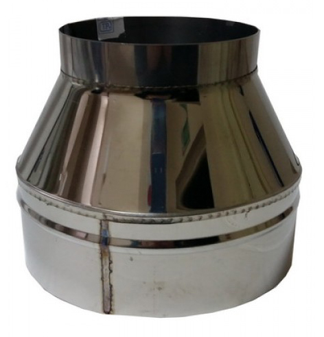 Окончание сэндвича Феролайф (304/1мм) ф130 х 200 - 0min