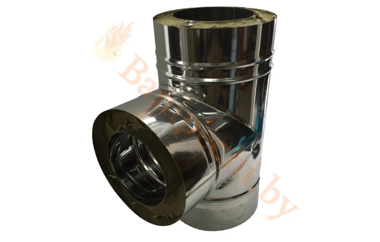 Сэндвич-тройник 90&deg; Феролайф (304/0,5мм) ф130 х 200