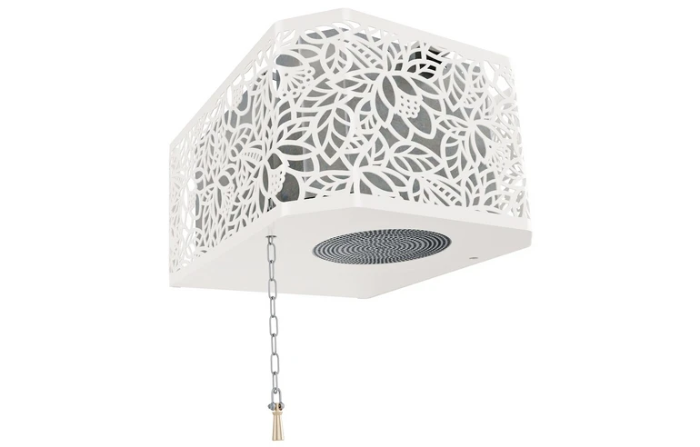 Обливное устройство ИзиСтим Каскад 40 в кожухе сетке Хохлома белый