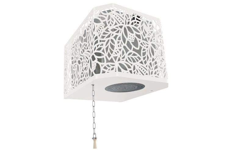 Обливное устройство ИзиСтим Каскад 60 в кожухе сетке Хохлома белый