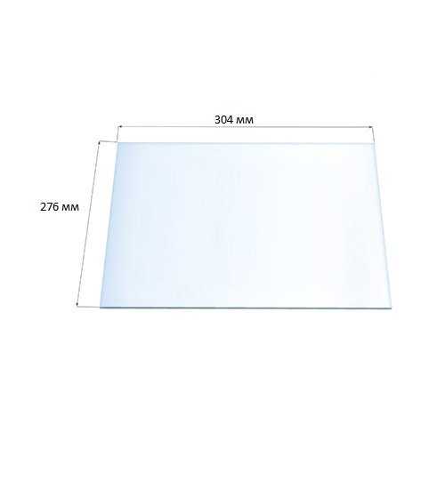 Стекло огнеупорное Robax МЕТА-БЕЛ Ангара (0,304х0,276) - 1min