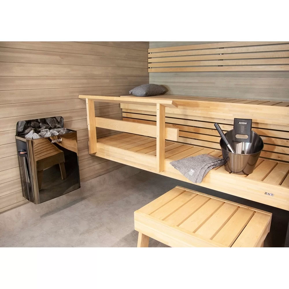 Печь для бани Harvia The Wall SW60 Black Steel - 2min