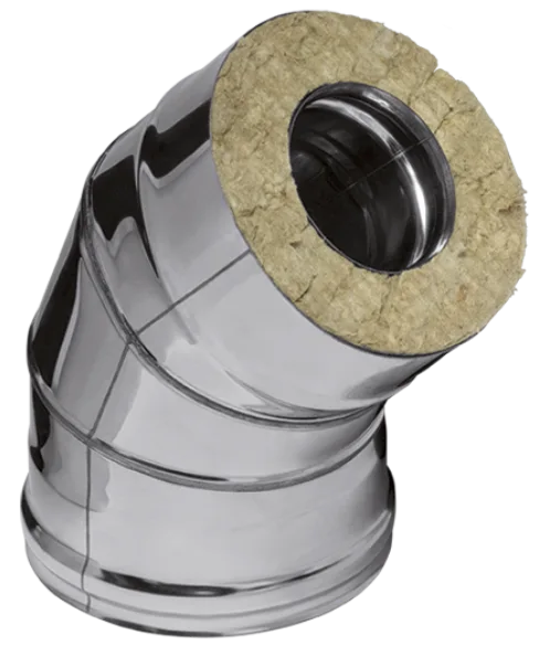 Ferrum Austenite HF сэндвич-колено 135° (304/0,8мм + нерж.) Ф115х200 - 0min