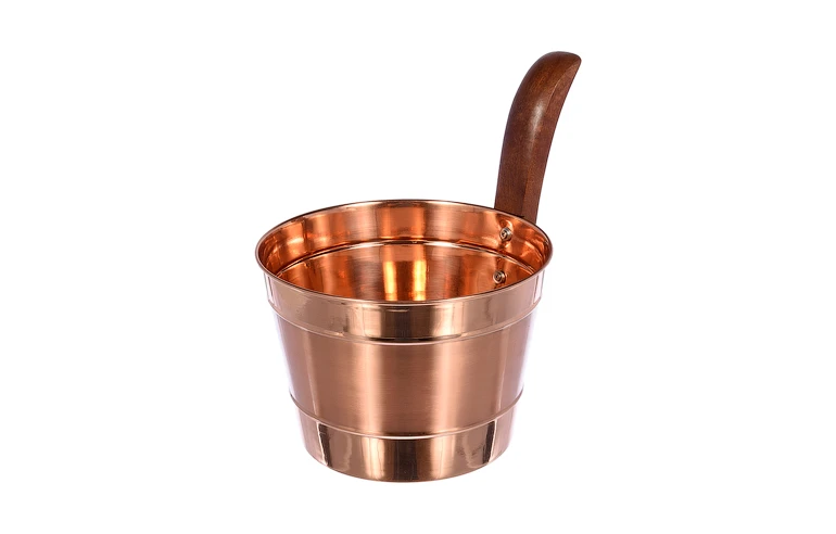 Бадья из меди 4л черная Банные штучки