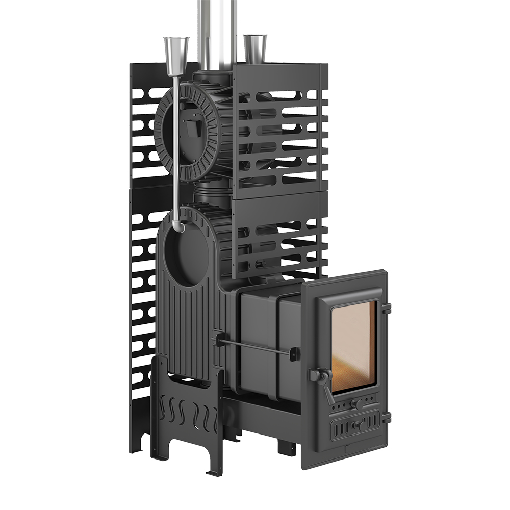 Печь для бани ASTON «Шторм 26 Турбопар» Long (350) - 3min