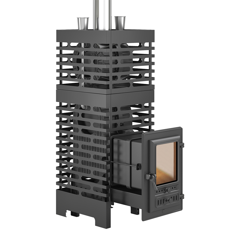 Печь для бани ASTON «Шторм 26 Турбопар» Long (350) - 1min