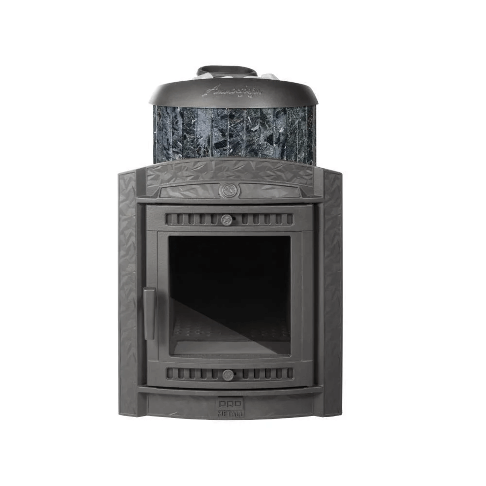 Печь банная "Атмосфера L КТТ" в ламелях "Пироксенит" наборный рисунок - 0min