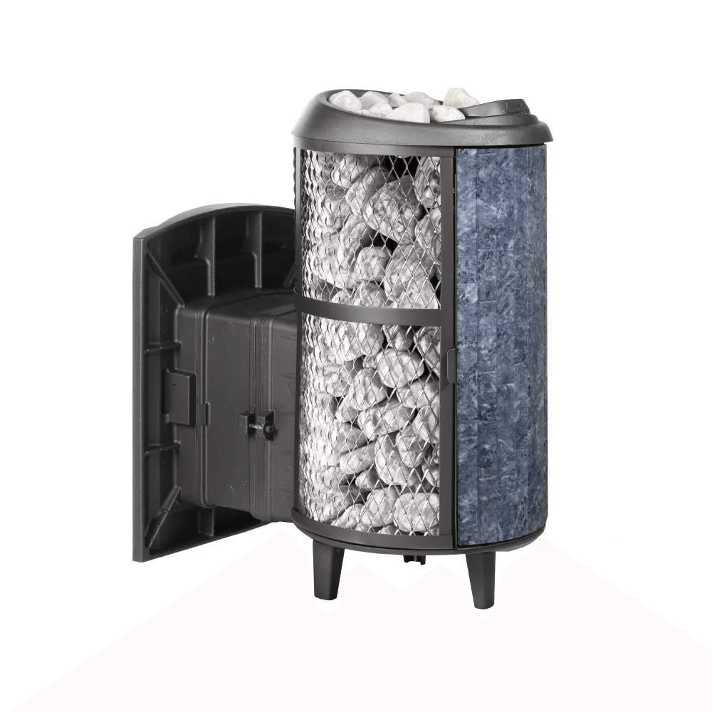 Печь банная "Атмосфера L" комбинированная сетка-ламель "Талькохлорит" - 0min