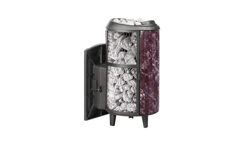 Печь банная "Атмосфера L КТТ" комбинированная сетка-ламель "Россо Леванто"