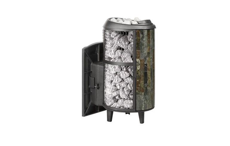 Печь банная "Атмосфера L КТТ" комбинированная сетка-ламель "Жадеит" наборный