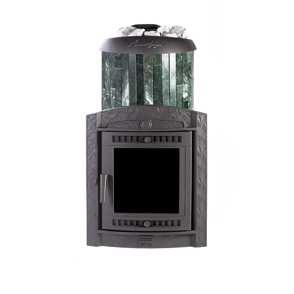 Печь банная "Атмосфера XL КТТ" в ламелях "Змеевик" наборный - 0min