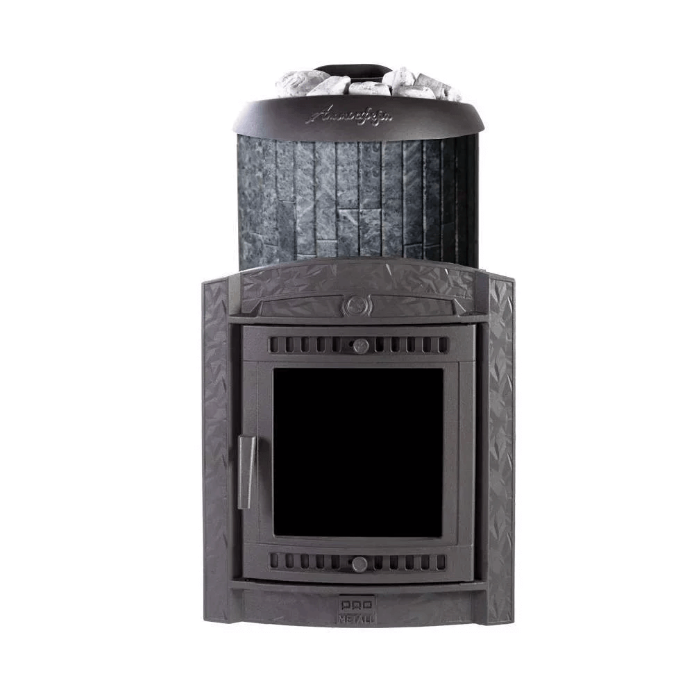 Печь банная "Атмосфера XL КТТ" в ламелях "Талькохлорит" наборный рисунок - 0min