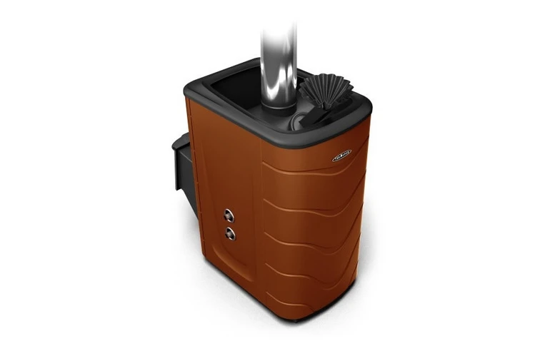 Печь для бани Термофор Гейзер 2014 Inox ДА ЗК ТО терракота