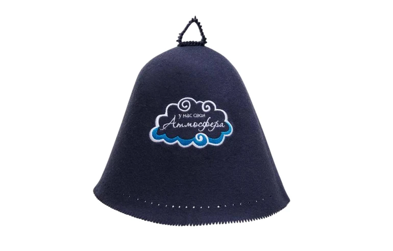 Колпак банный цветной Prometall "У нас своя Атмосфера"