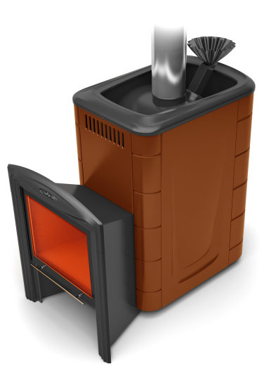 Печь для бани Термофор Гейзер 2014 Inox Витра ЗК терракота - 0min