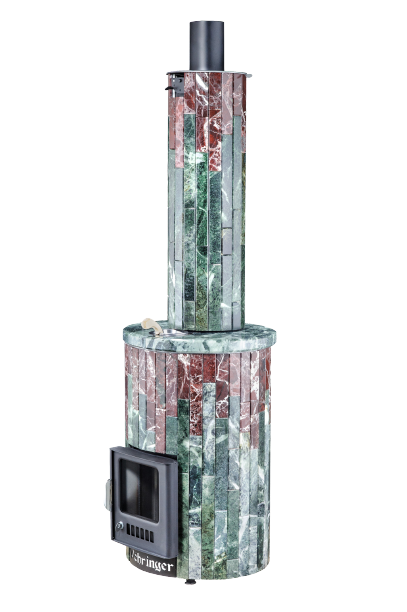 Печь для бани Ферингер УЮТ-25 ПФ «Змеевик + Россо Леванте» - 4min