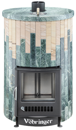 Печь для бани Ферингер УЮТ-25 ПФ «Змеевик + Окаменевшее дерево» - 1min