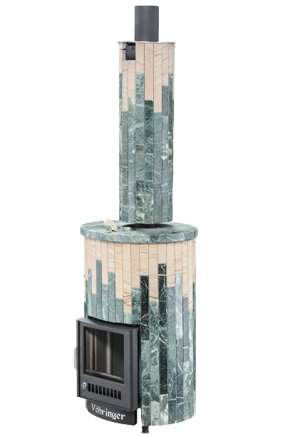 Печь для бани Ферингер УЮТ-25 ПФ «Змеевик + Окаменевшее дерево» - 5min