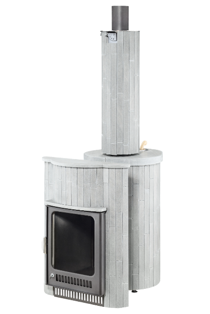 Печь для бани Ферингер Макси ПФ «Серый велюр» наборный - 4min