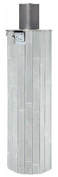 Дымоход конвектор Ферингер "Серый Велюр" наборный - 0min