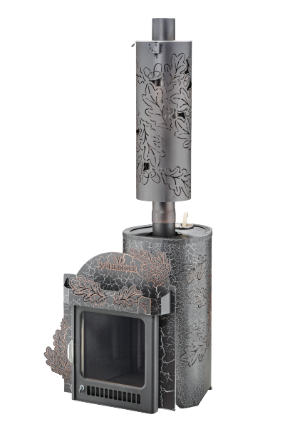 Дымоход-конвектор Ферингер в кожухе "Дуб" - 5min