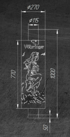 Дымоход-конвектор Ферингер в кожухе "Пламя" - 4min