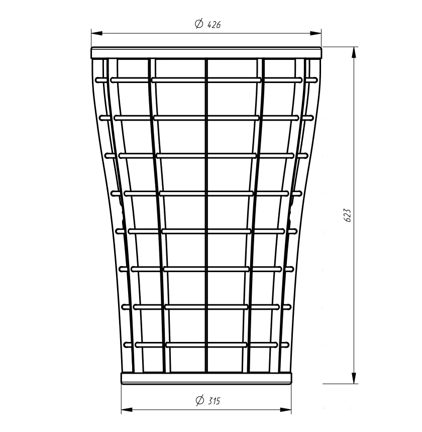 Сетка-каменка натрубная V - 1min