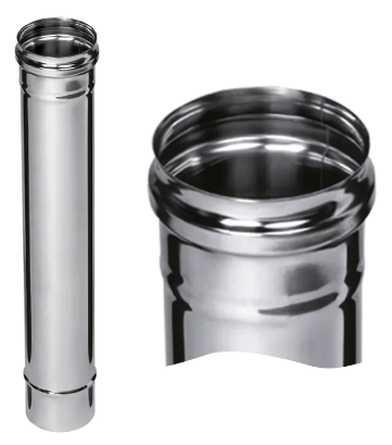 Ferrum Austenite HF дымоход 0,5 м (304/0,8мм) Ф150 - 0min