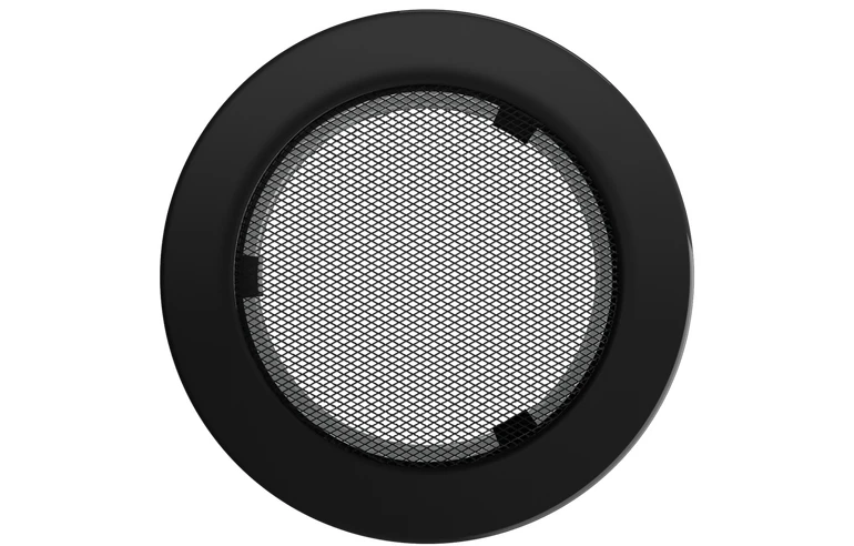 Решетка вентиляционная Чёрная d=100мм,125мм,150мм.