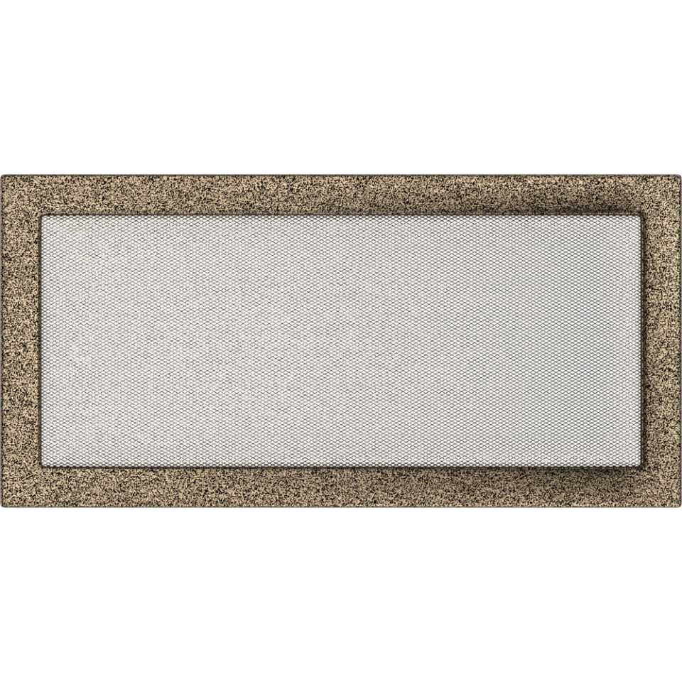 Решетка вентиляционная Чёрная-Латунь 22x45 - 0min