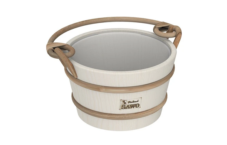 Ведро деревянное Sawo 341-A  (4 литра, с пластиковой вставкой)