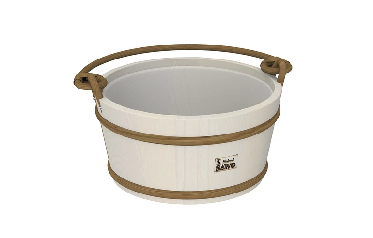 Ведро деревянное Sawo 300-HA  (9 литров, сo вставкой из нержавейки)