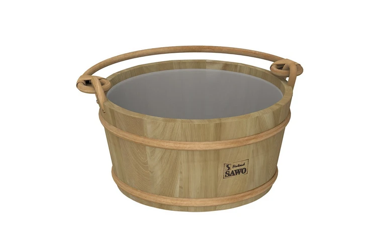 Ведро деревянное Sawo 300-HD  (9 литров, сo вставкой из нержавейки)