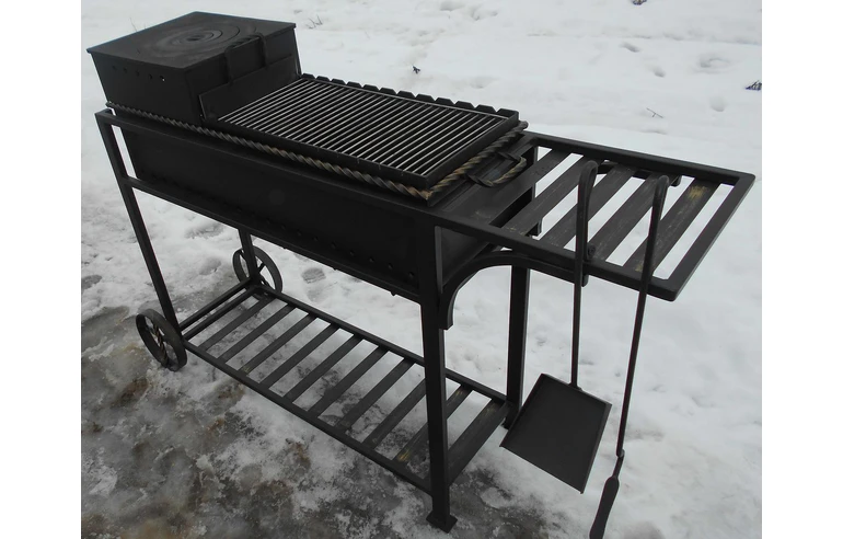 Мангал 3в1 "ПРОФИ-5-2", сталь 5 мм, длина 100 см