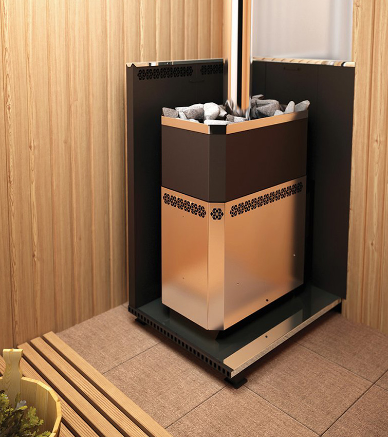 Печь для бани Теплодар Русь 12 ЛНЗП Панорама Профи - 2min